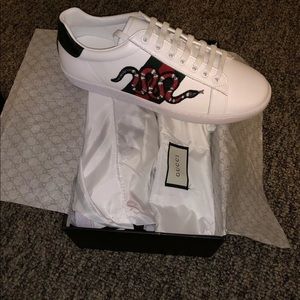 Gucci ace snake sneakers